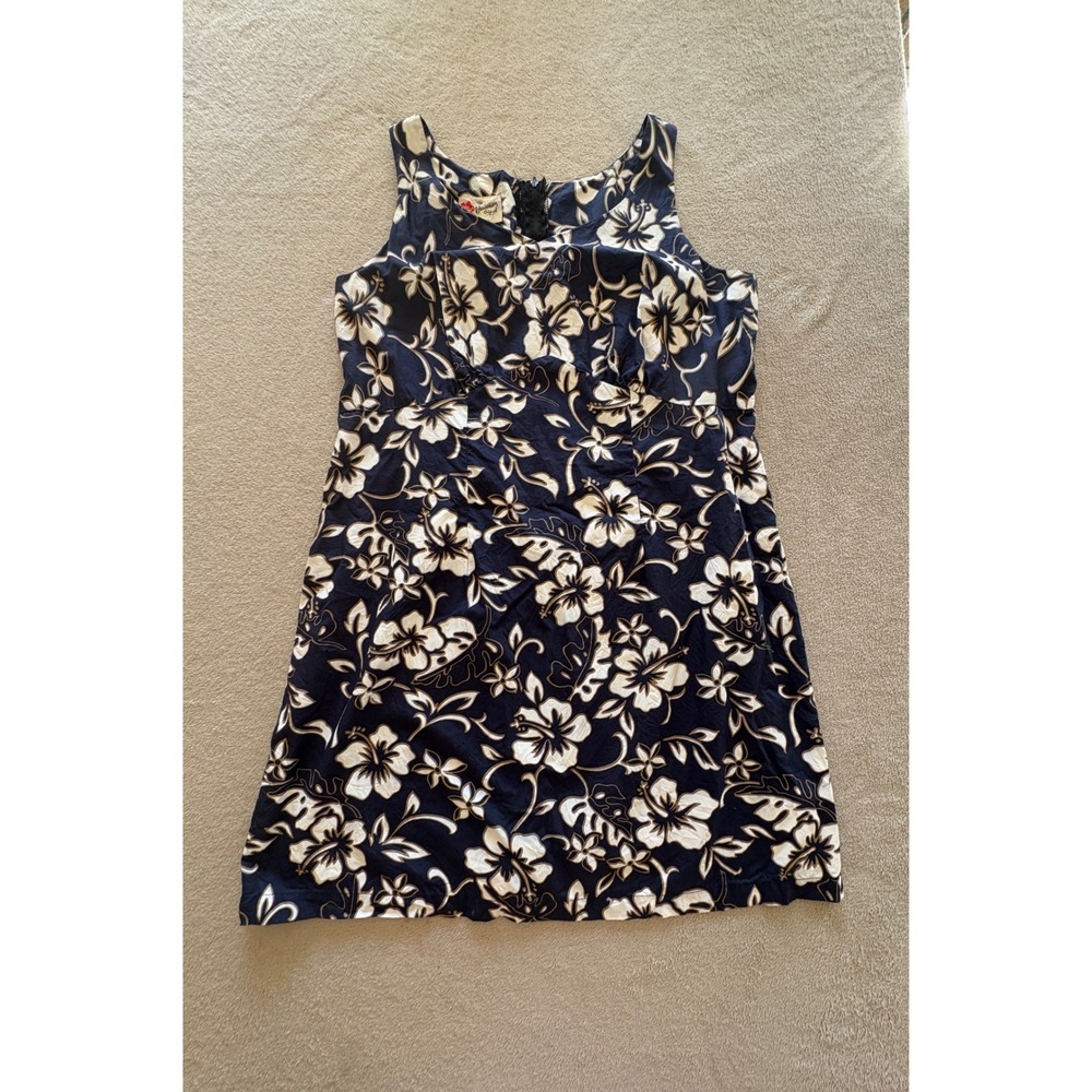 Hilo Hattie Women's XL Hawaiian Original 100% Cotton Tropical Floral Dress